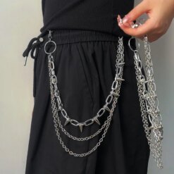 Silver Punk Waist Chain 