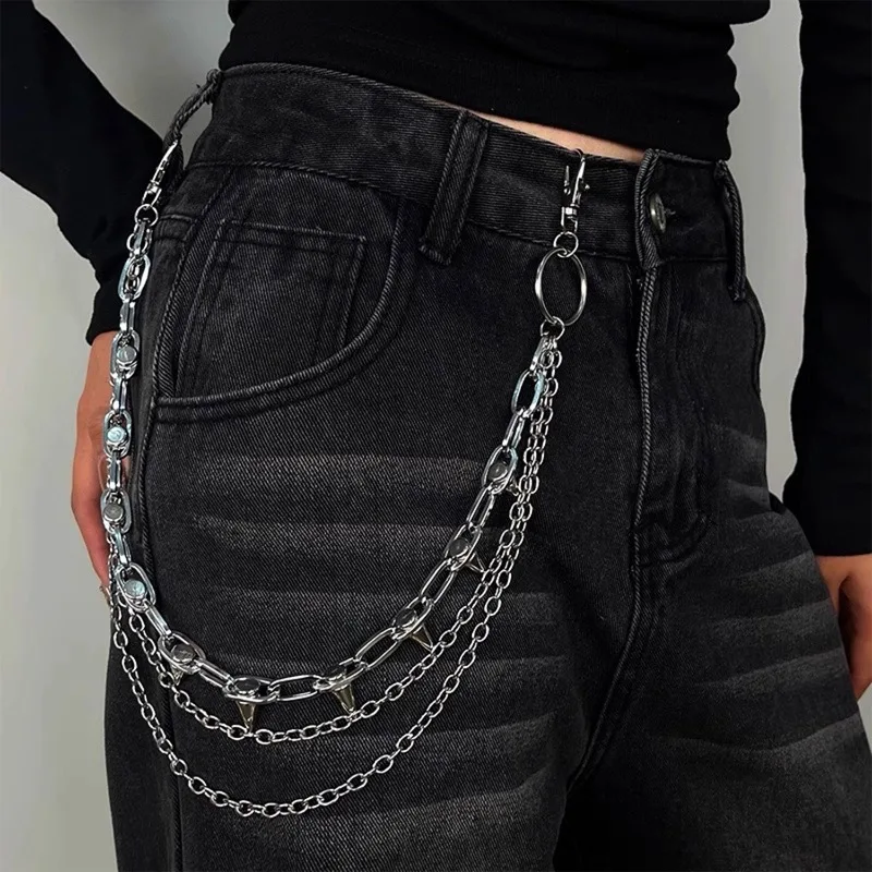 silver punk waist chain silver punk waist chain