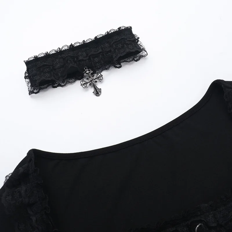 choker cross shirt choker cross shirt