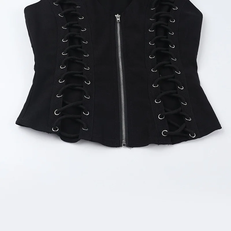 gothic punk sleeveless top