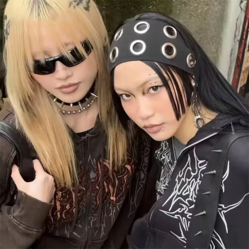 Punk Girl Wide Elastic Headband 2 Punk Girl Wide Elastic Headband - Image 2