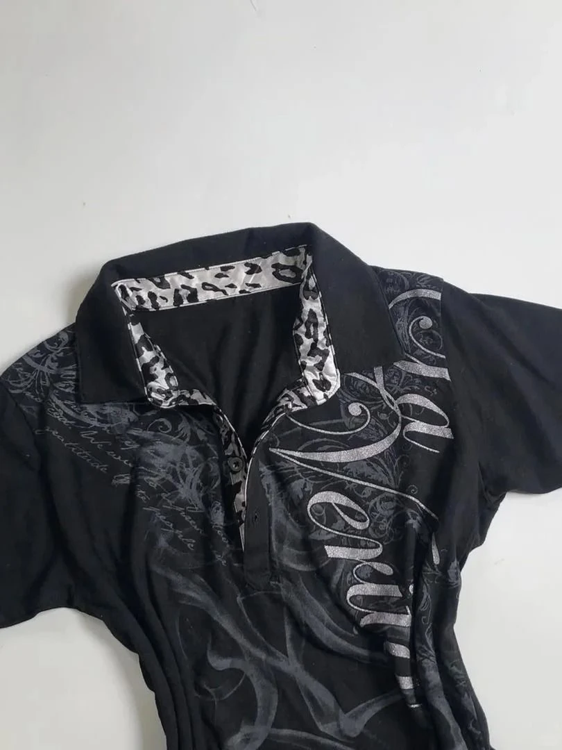 Slim Gothic Polo Tee Slim Gothic Polo Tee