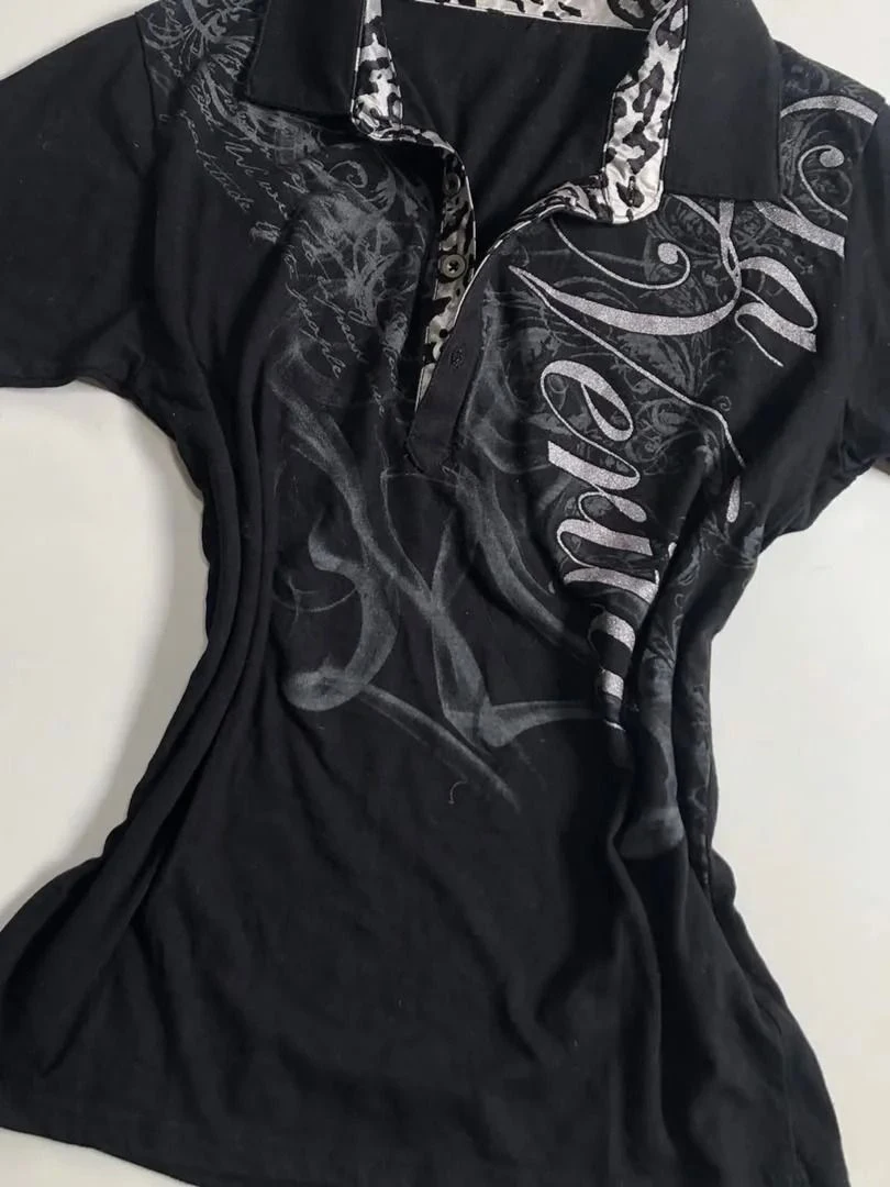 Slim Gothic Polo Tee Slim Gothic Polo Tee