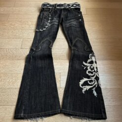 Y2K Punk Wide Leg Jeans