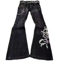 Y2K Punk Wide Leg Jeans 7 2314 yj9q71