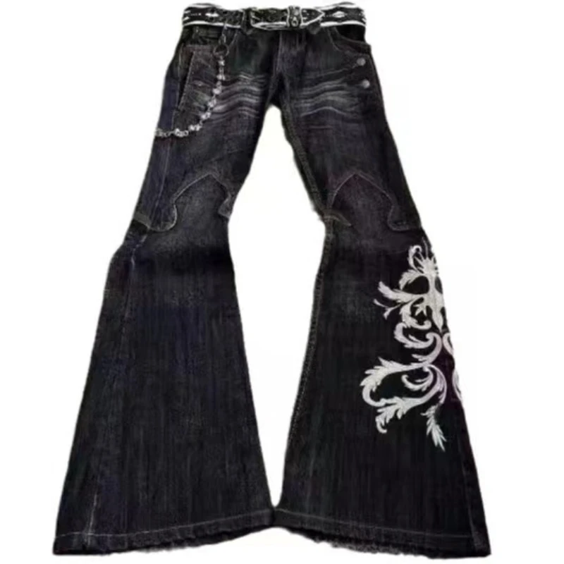 Y2K Punk Wide Leg Jeans 4 Y2K Punk Wide Leg Jeans - Image 4