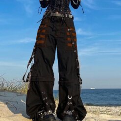 Alternative view of Y2K Punk Wide Leg Jeans
