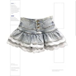 Y2K riveted denim mini skirt 8 3581 cq7dzn