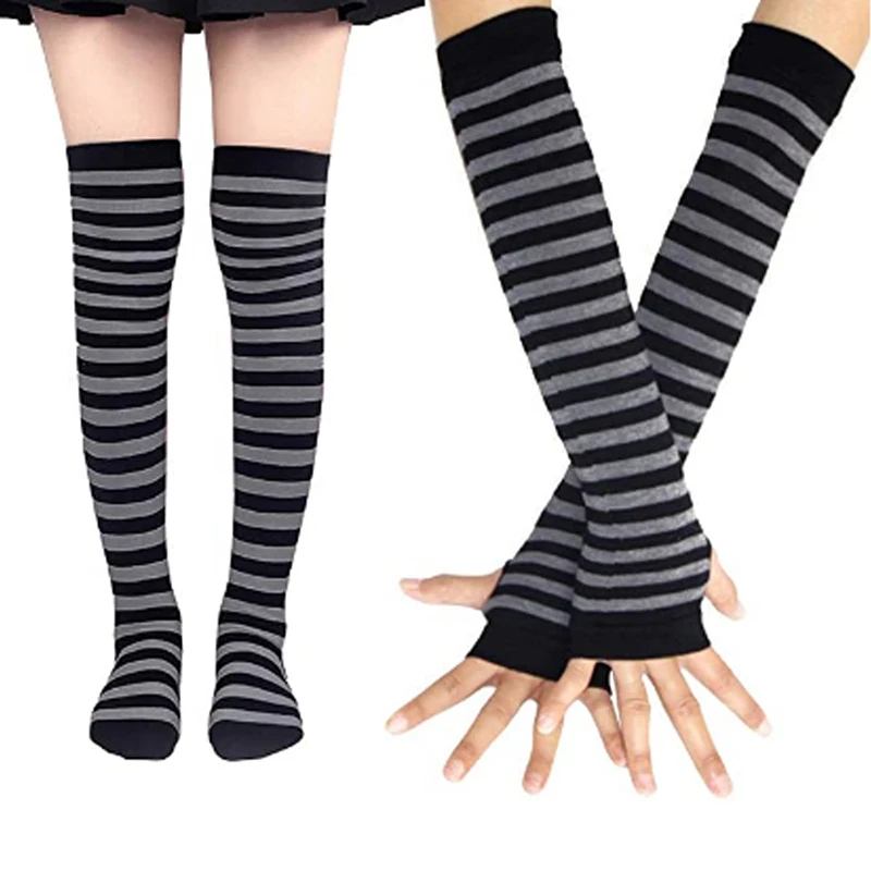 gothic punk thigh high socks 5 gothic punk thigh high socks - Image 5