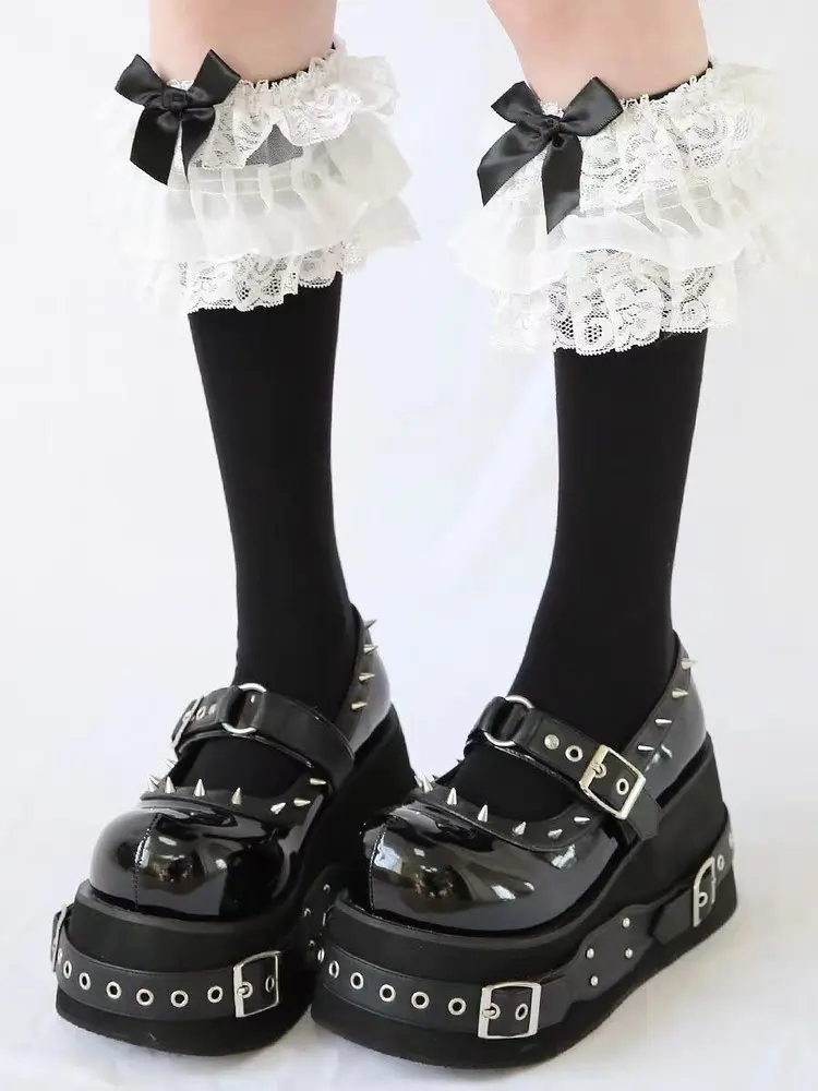 Gothic Rivet Muffin Platform Mary Jane Shoes Gothic Rivet Muffin Platform Mary Jane Shoes