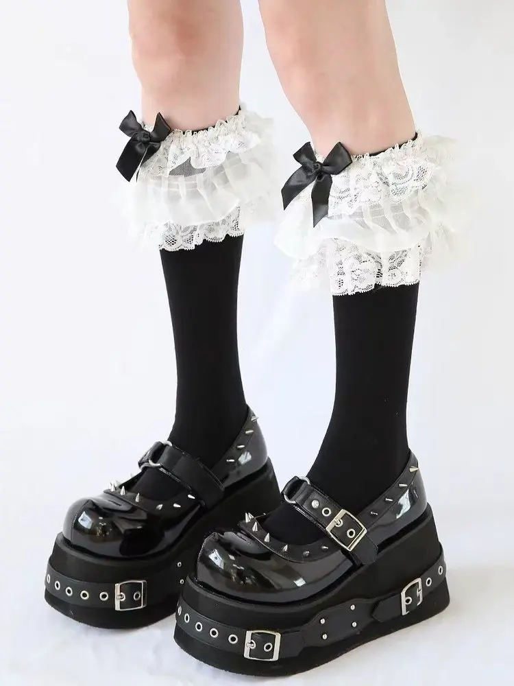 Gothic Rivet Muffin Platform Mary Jane Shoes Gothic Rivet Muffin Platform Mary Jane Shoes
