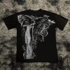 Vintage Centipede Skeleton Graphic T-Shirt