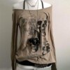 Skull Off Shoulder Punk Top