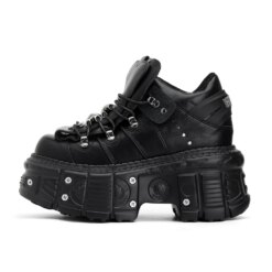 Gothic Lace-Up Ankle Boots - Image 3