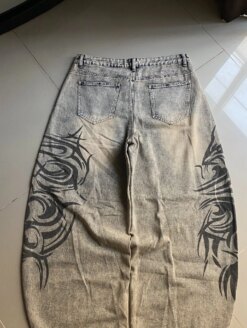 Distressed Loose Straight-Leg Pants - Image 3