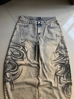 Distressed Loose Straight-Leg Pants - Image 4